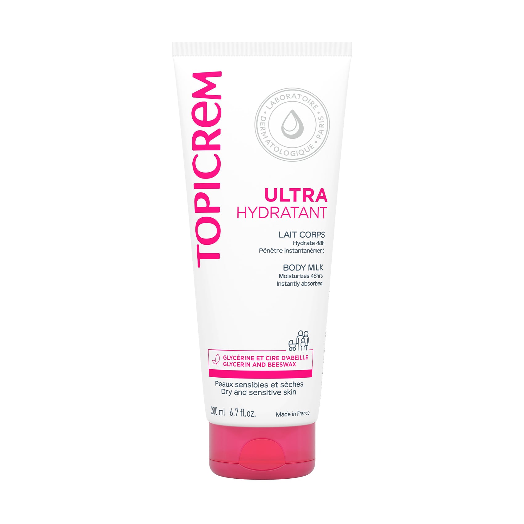 Ультразволожувальна емульсія для тіла Topicrem Ultra-Moisturizing Body Milk, 200 мл