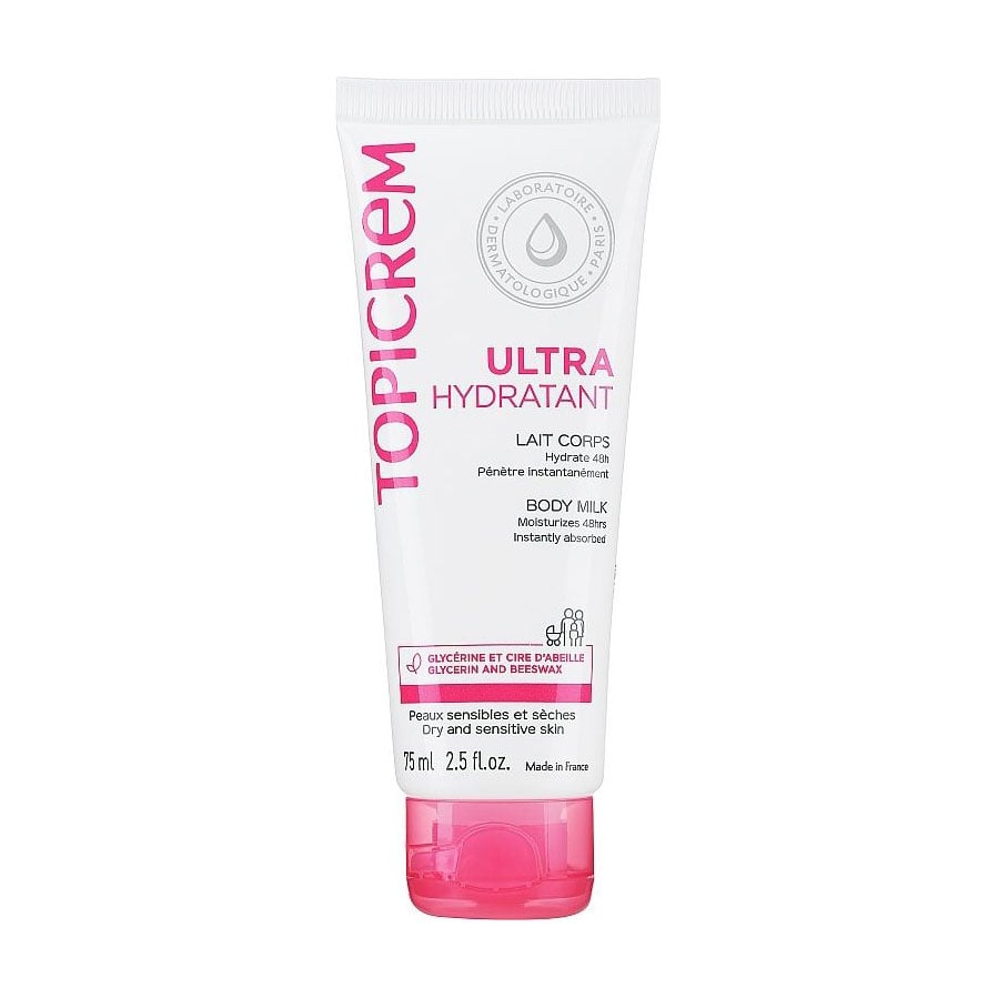 Ультразволожувальна емульсія для тіла Topicrem Ultra-Moisturizing Body Milk, 75 мл